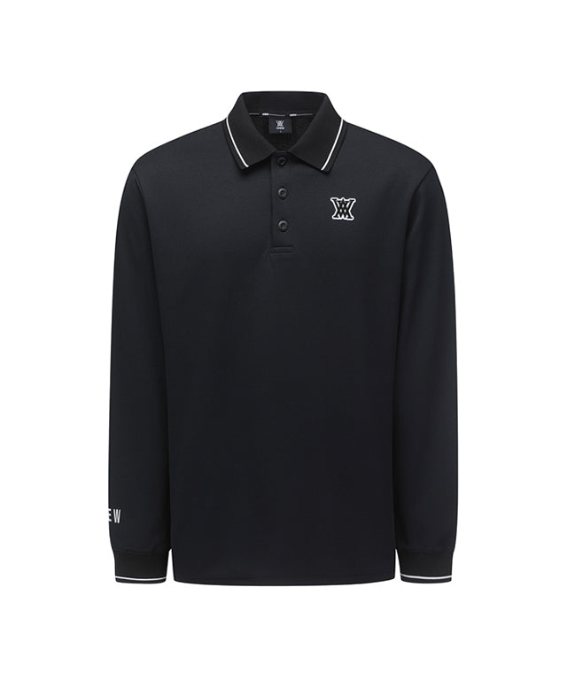 [Warehouse Sale] ANEW Golf: Men Back Big Logo Long T-Shirt - Black