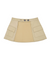 LENUCU Wrap Pocket Skirt - Beige