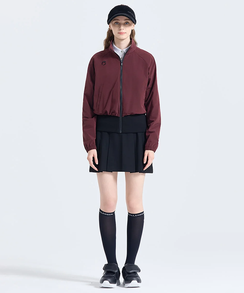 Challenger Women's High-Neck Full-Open Jacket - Wine
