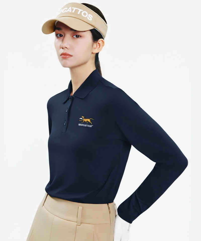 MCC Women's Thermal L/S Polo - Navy
