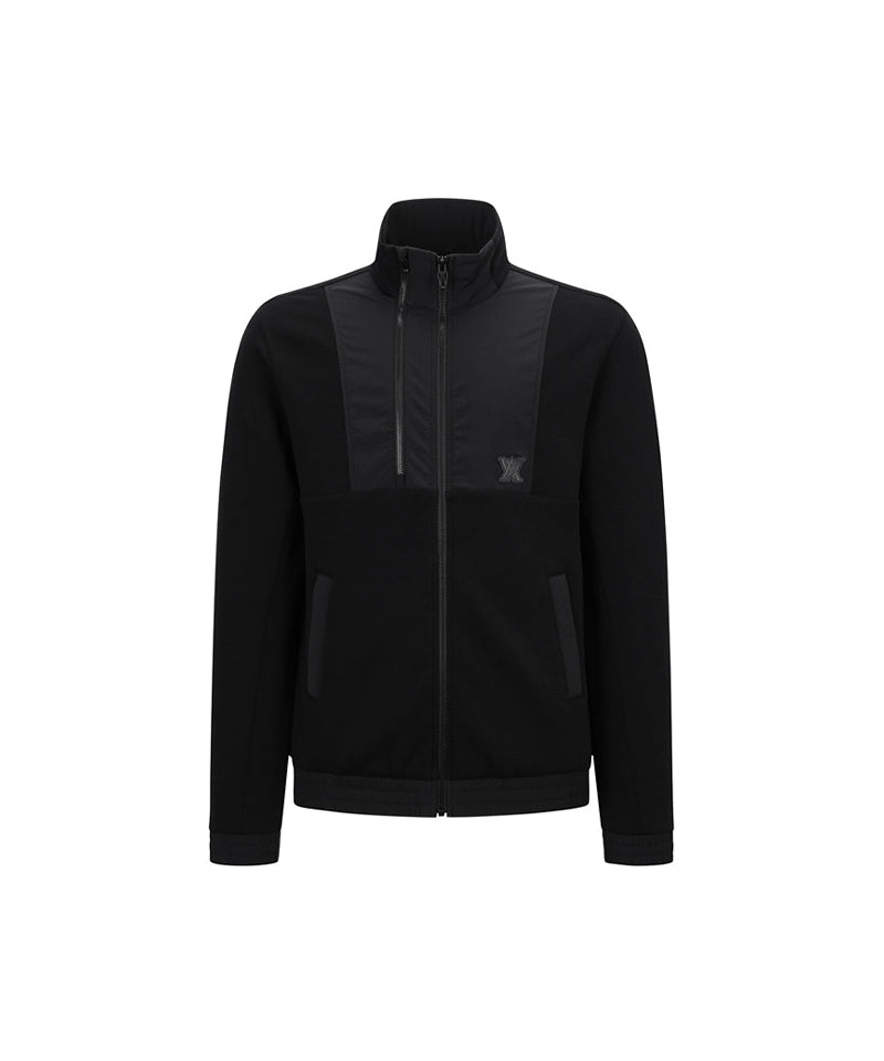 Men's Hybrid Jersey Jacket - Black