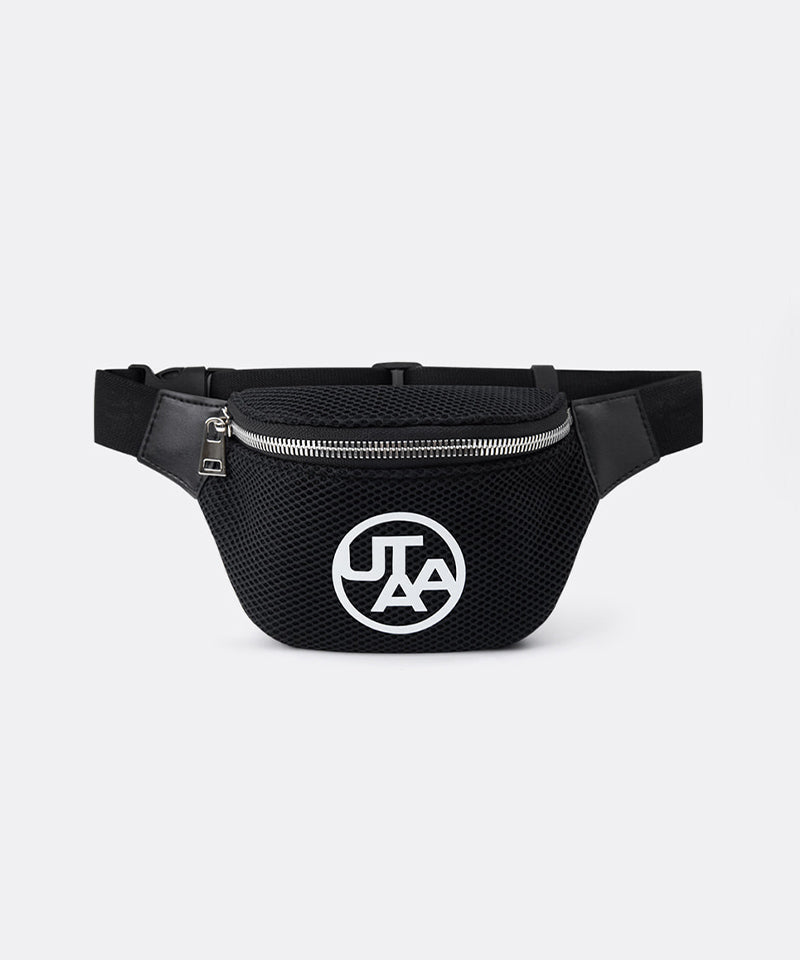 UTAA Mono Emblem Mesh Belt Bag - Black