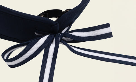 FORDI Color block Ribbon Visor - Navy