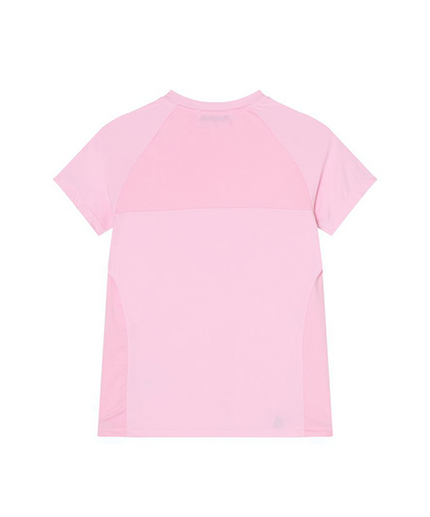 POSHERD Light Cool Mesh Functional Short Sleeve Top - Light Pink