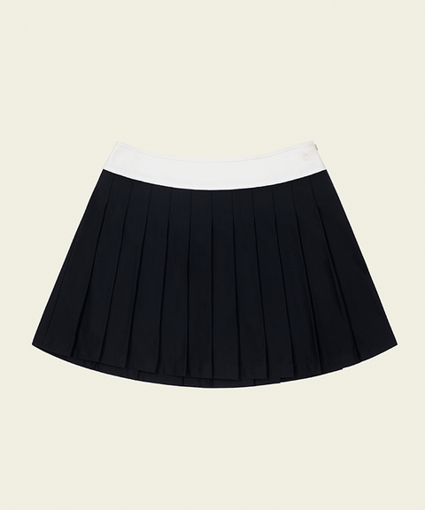 FORDI PK Pleated Skirt - Navy