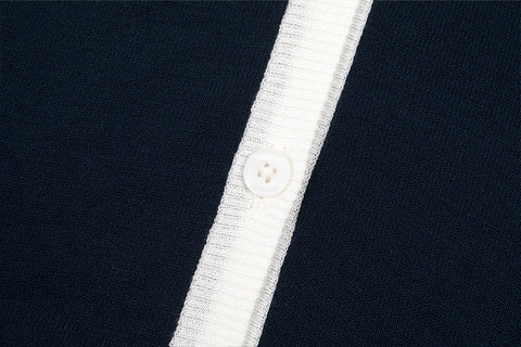 FORDI Ribbon Knit Cardigan - Navy