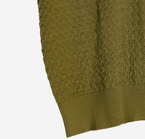 OBER Golf Weaving Texture Cara Knit - Olive
