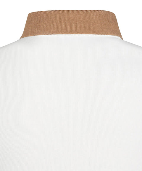 WideAngle: Co Waggle Pocket Point Polo T-Shirt L - Off-White