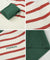 KANDINI Striped Knit With Puff Sleeve - Green