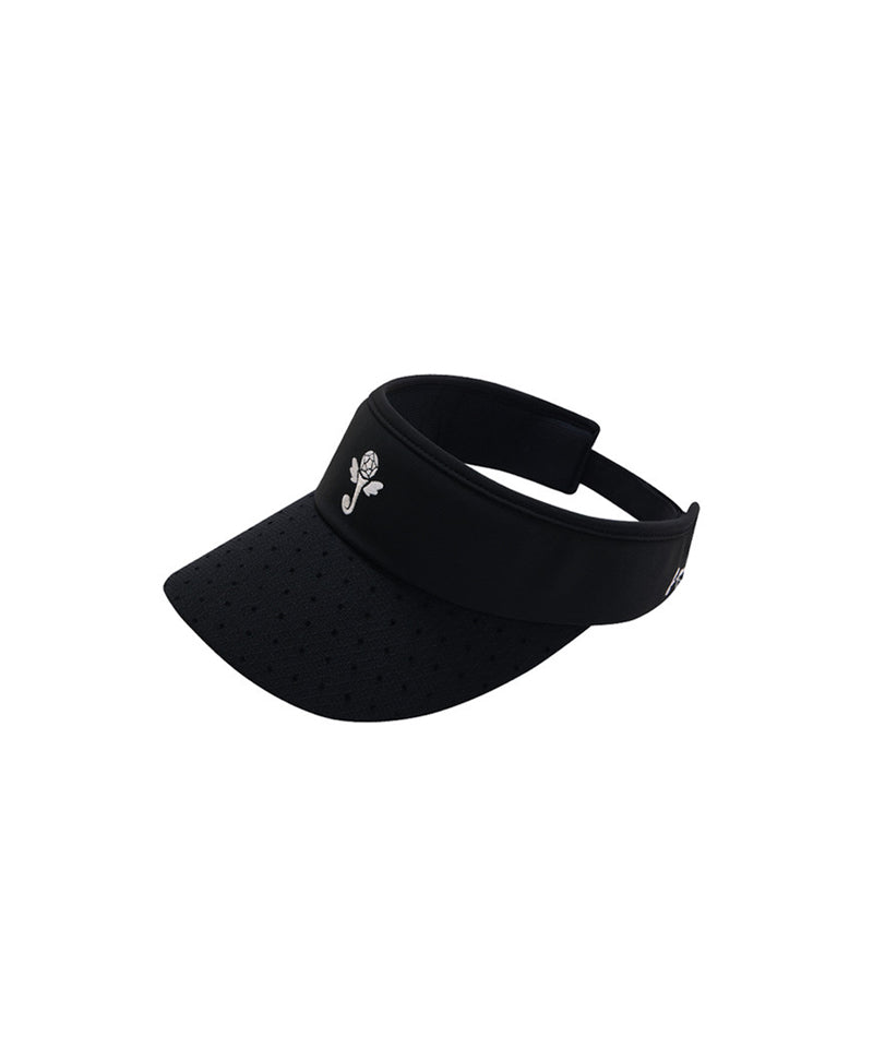 J.Jane Lace Pearl Ribbon Suncap - Black