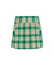 CREVE NINE: Women's Check York Skirt - Green