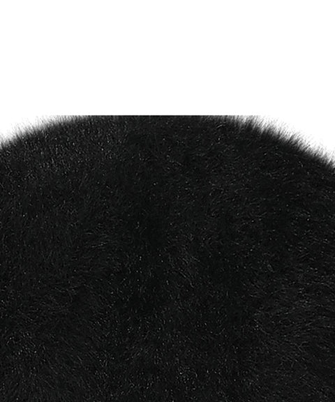 CHUCUCHU Angora Bucket Hat - Black