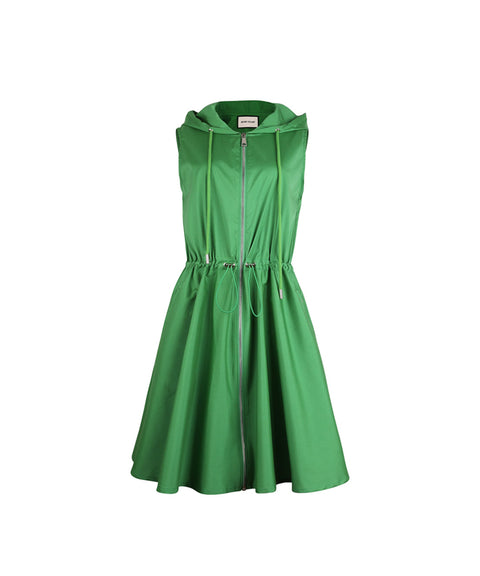 HENRY STUART Women's Hooded Sleeveless Dress - Green