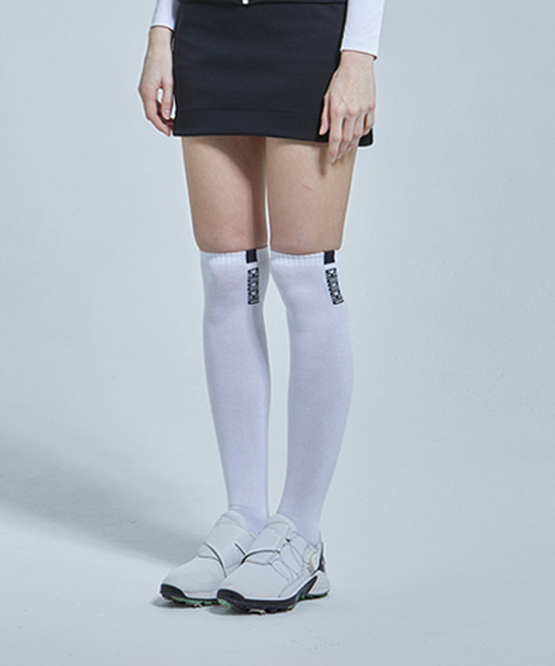 Tab Logo Over Knee Socks - 2 Socks