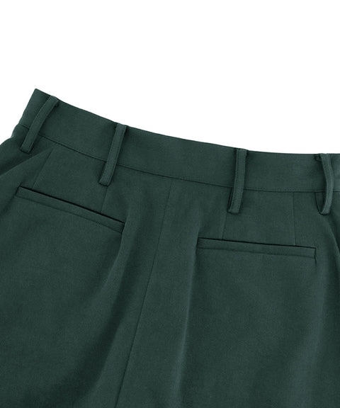 LE SONNET Swing Culotte Pants - Deep Green