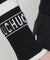 CHUCUCHU High-Neck Ribbed Knit Top - Black