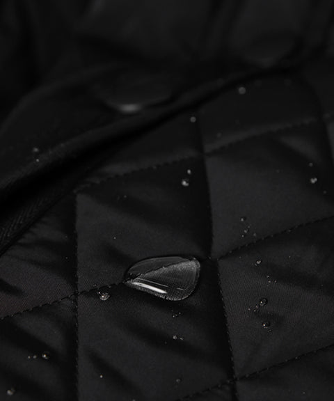 OBER Golf Diamond Quilting Padded Shorts - Black