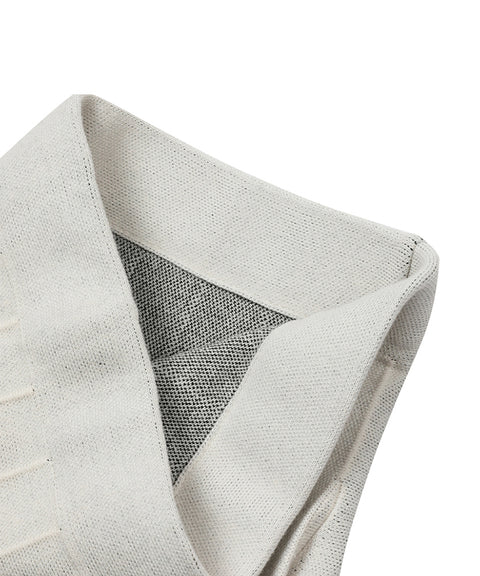 MACKY Golf: Knit Line Pleats Skirt - Ivory