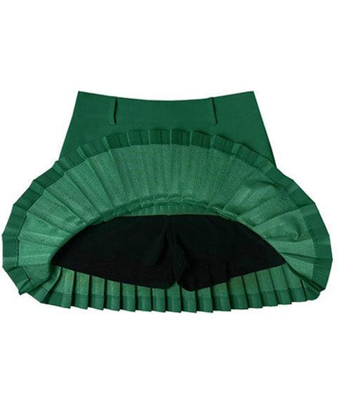 BENECIA 12 Wave Pleated Skirt - Green