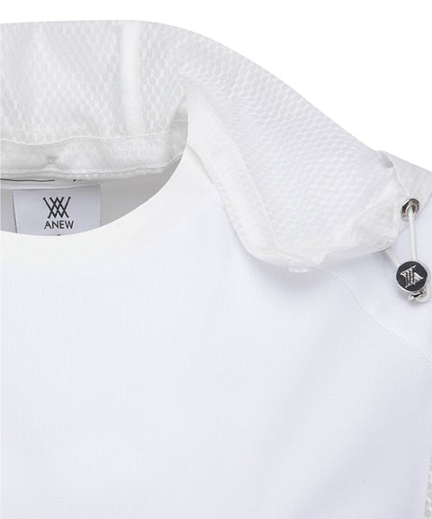 ANEW Golf Women's SM Hoody Pocket Short T-Shirt - White