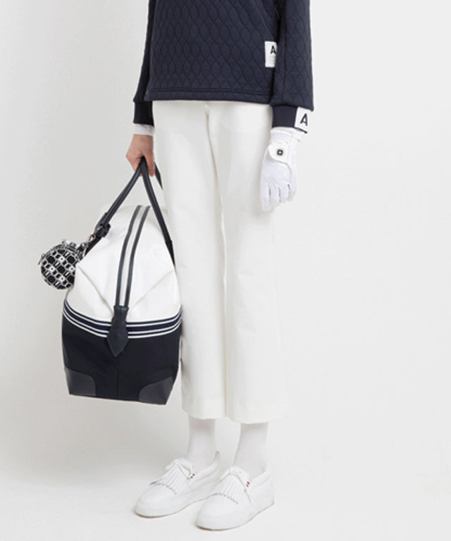 AVEN Women's Pocket Side Line Bootcut Pants - White