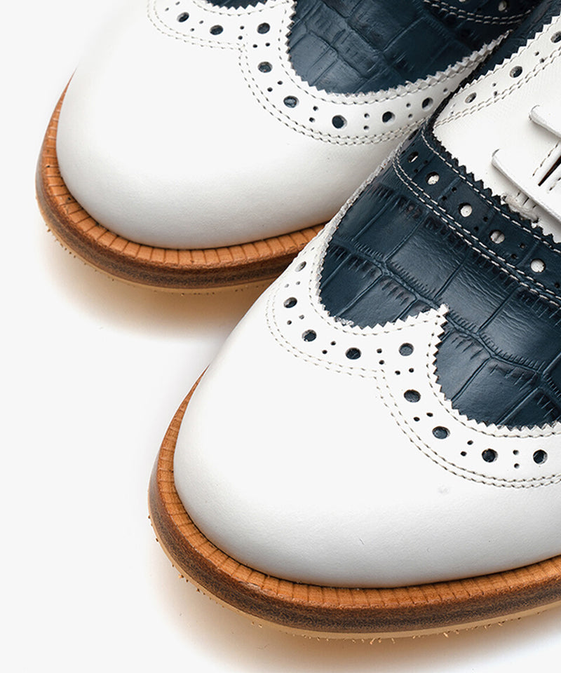 ALL CLASSIC Golf Wingtip Classic Golf Shoes - Navy