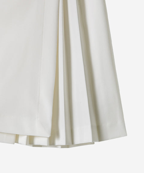 OBER Golf Pocket Pleated Wrap Skirt - White