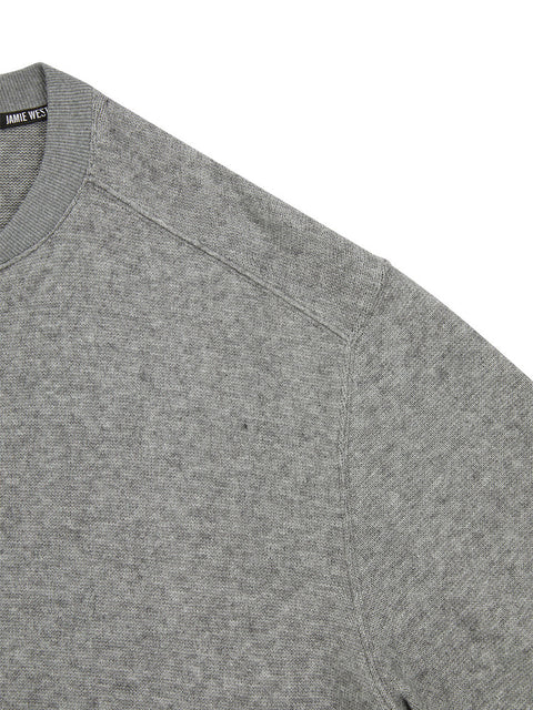 Jamie West Henley-Neck Pocket Knit MTM - Grey