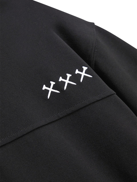 Jamie West Nick Mock-Neck Sweatshirts - Black