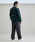 Jamie West Stadium Collar Woven Pocket Sweatshirts - Green