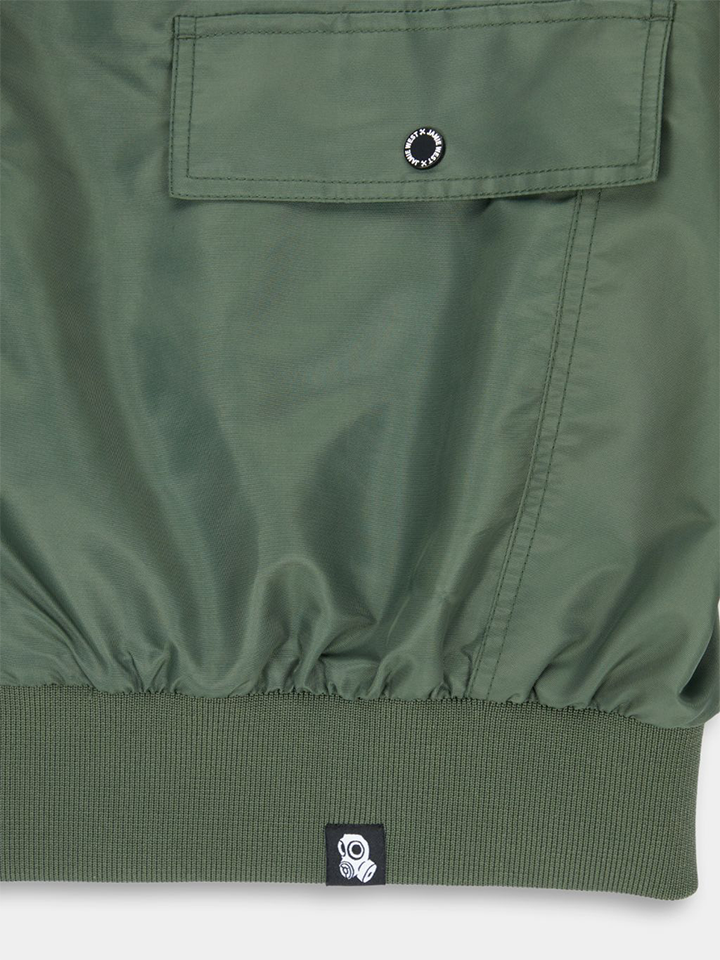Jamie West Stand Collar Windbreaker - Green