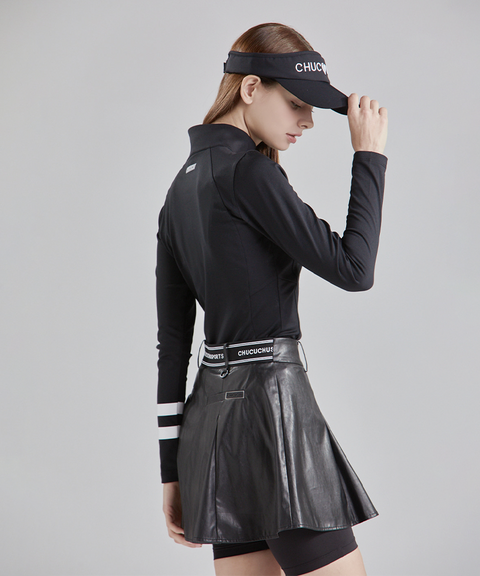 Slim Line Half Zip-Up T-Shirt - 2 Colors