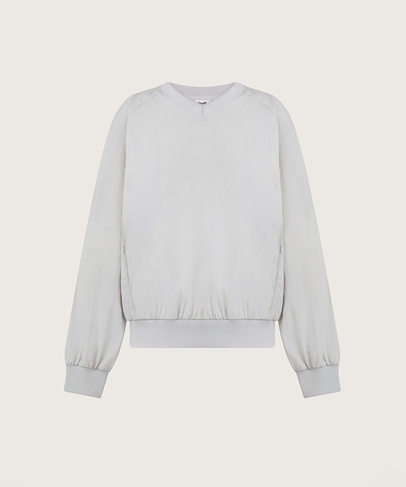 [Season End] FORDI Wind V-Neck Man-To-Man - Gray