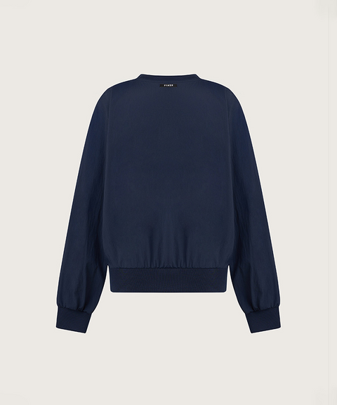 FORDI Wind V-Neck Man-To-Man - Navy