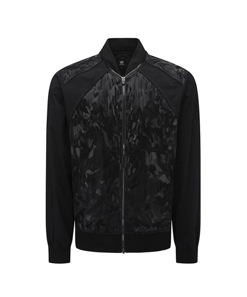 Men's Camo Mix MA-1 JK - Black