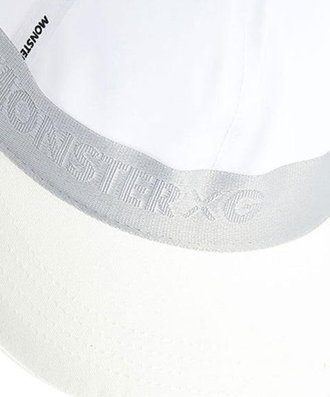 Monster G Ribbon Wide Ball Cap - White