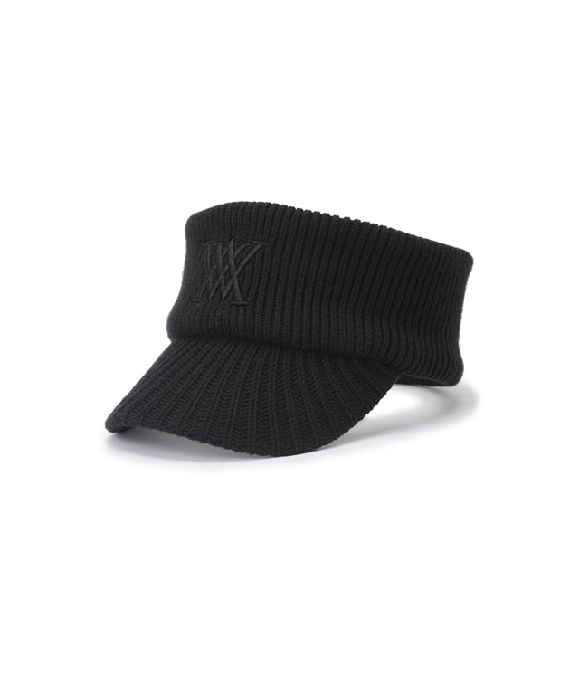 ANEW Golf: Solid Knit Visor - Black