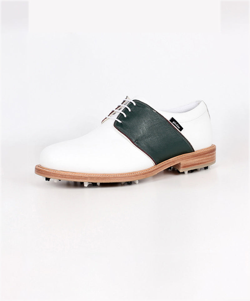 Giclee Men's Tour Player Premium Leather Golf Shoes- Green