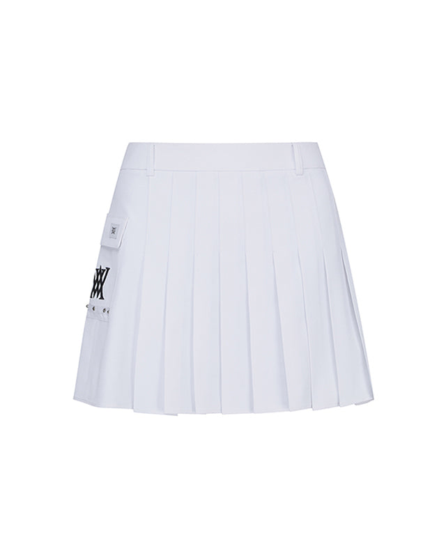 ANEW Golf: Women's Mini Pocket Point Pleated Skirt - White