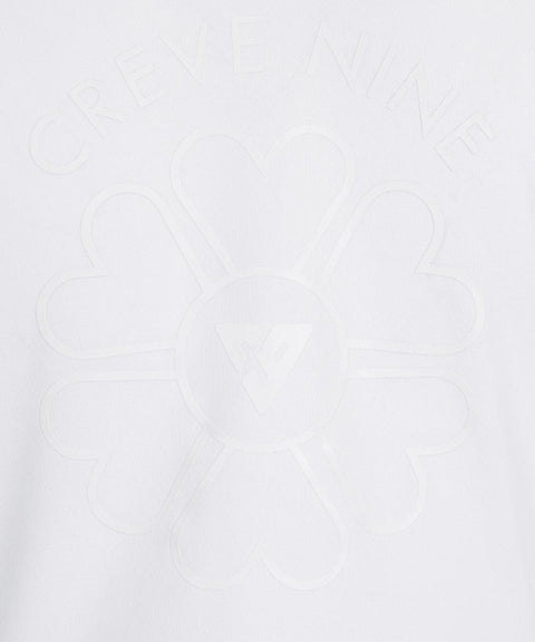 CREVE NINE: 3/4 Sleeve Polo T-Shirt - White