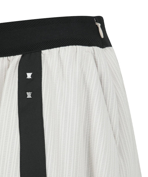 Anew Golf Women's SM Band Flare Skirt - Light Beige