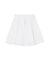 Haley Women's pleated flare midi skirt - White
