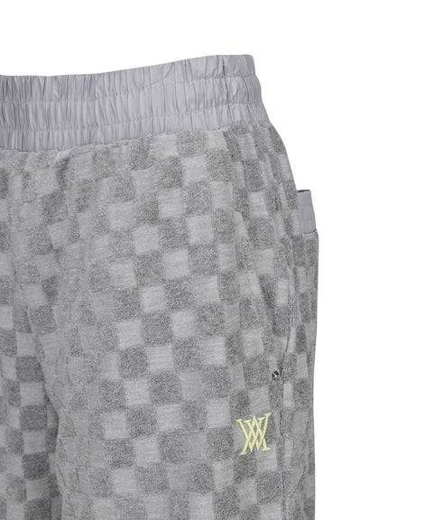 ANEW Golf Women's Terry Check Board Half Pants - Gray