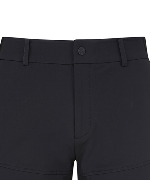 [Warehouse Sale] ANEW Golf: Men A Diagonal Line Incision Long Pants - Black