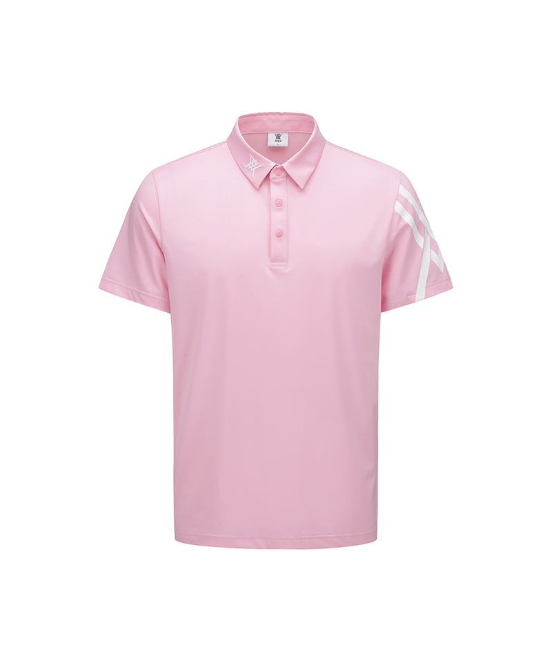 GG Men's Sleeve Print Short Sleeve T-Shirt - L/Pink