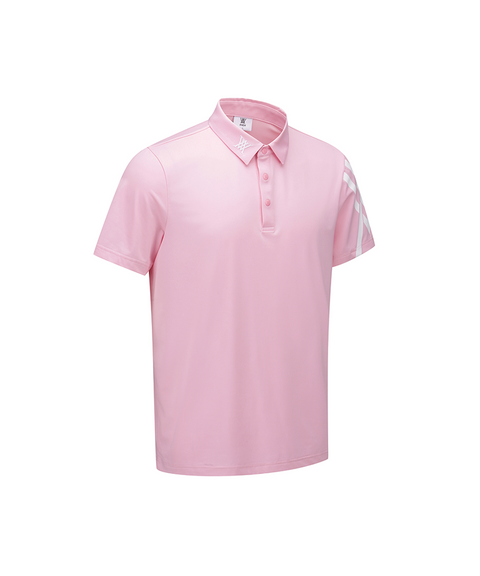 GG Men's Sleeve Print Short Sleeve T-Shirt - L/Pink