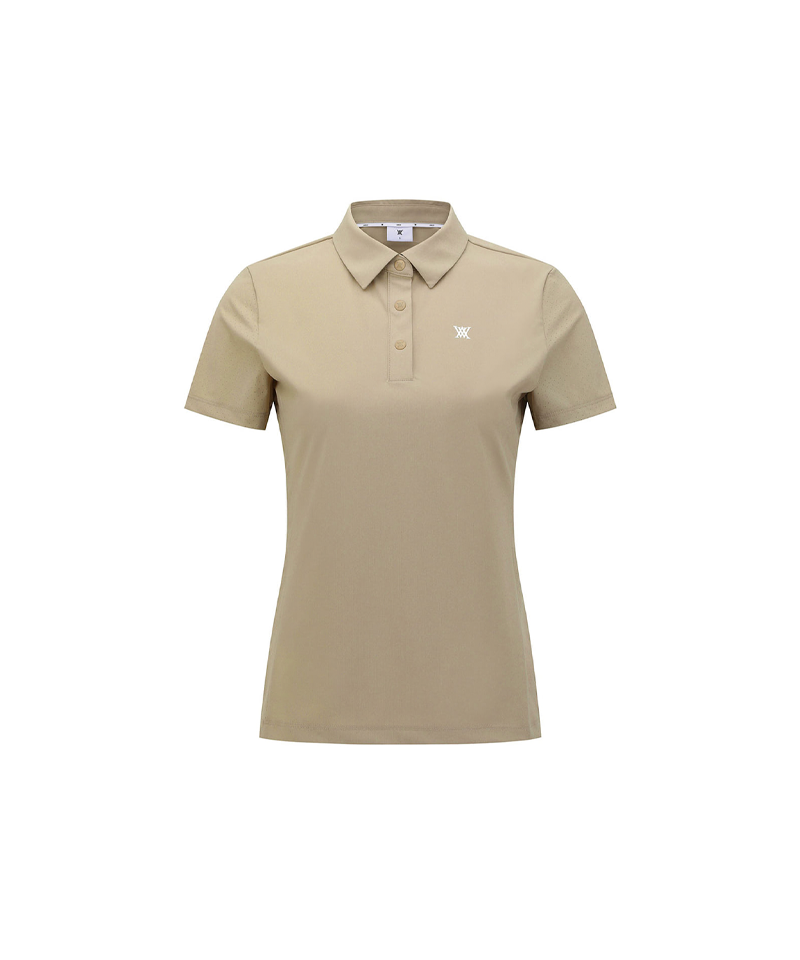 Women's Hybrid Solid T-Shirt - Beige