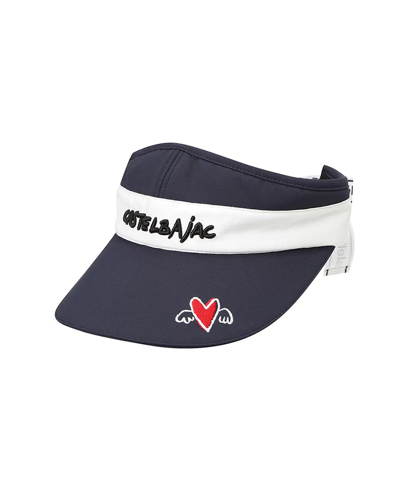 Castelbajac Women's Logo Ribbon Sun Visor - Navy