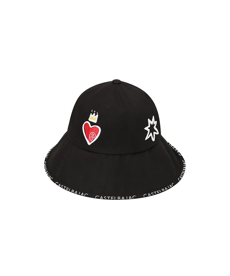 Castelbajac Women's Twill Logo Sun Visor - Black