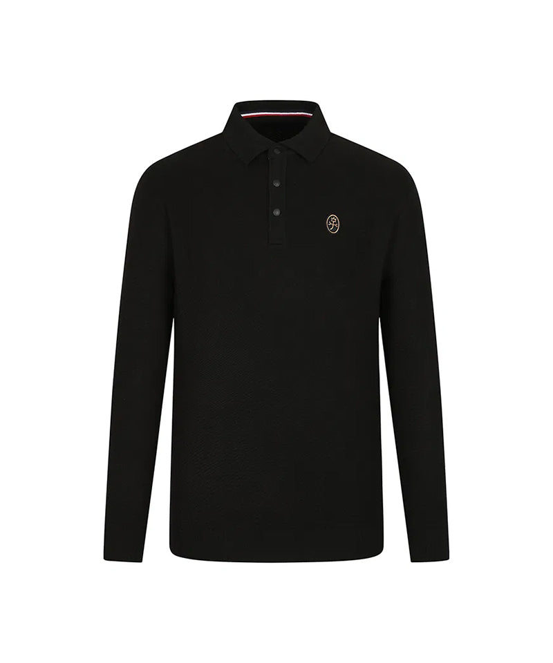 Castelbajac Men's Egg Blason Collar Knit - Black